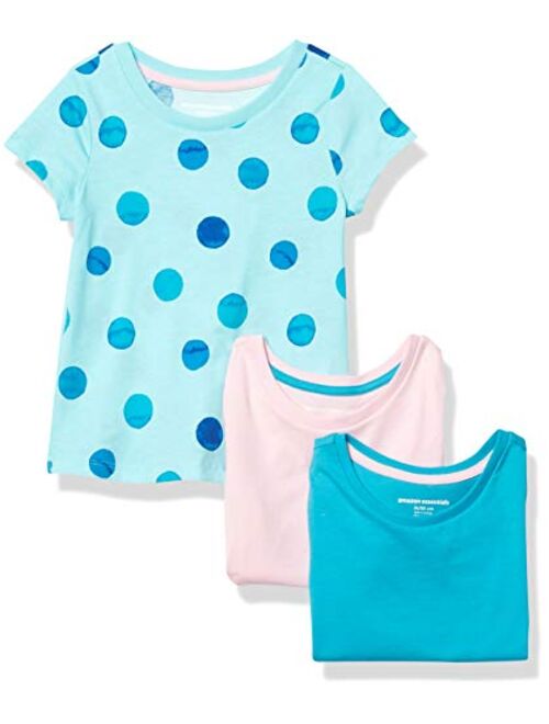 Amazon Essentials Girls' 3-Pack Short-Sleeve Tee