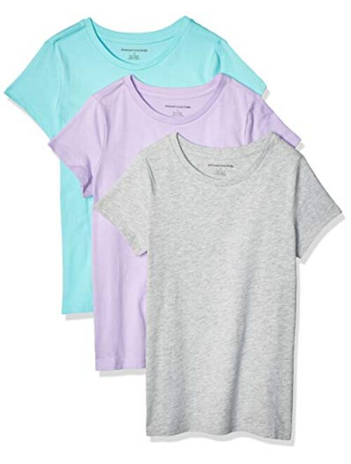 Amazon Essentials Girls' 3-Pack Short-Sleeve Tee