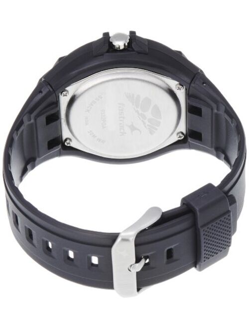 Fastrack Men's 9332PP02 Casual Black Polyurethane Strap Watch