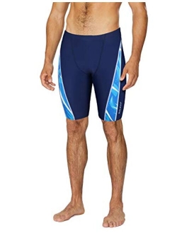 Men's Athletic Durable Training Polyester Jammer Swimsuit