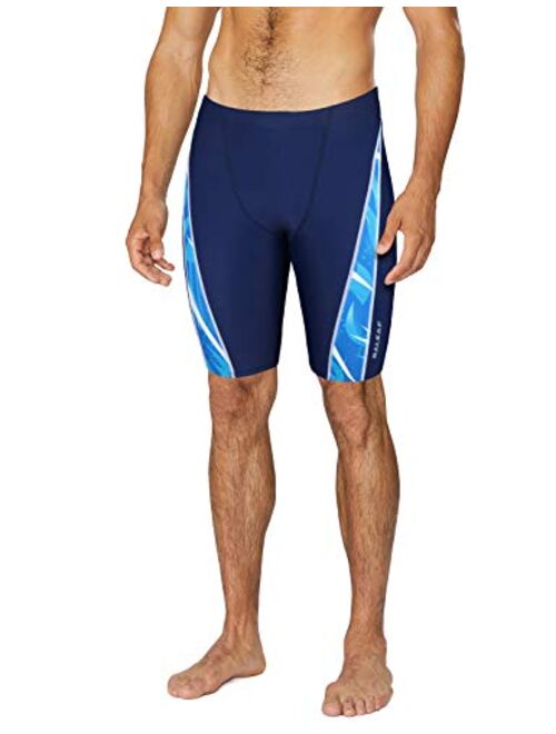 BALEAF Men's Athletic Durable Training Polyester Jammer Swimsuit