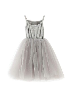 Flower Girl's Wedding Dress Lace Sleeveless Tulle Summer Vintage Dresses