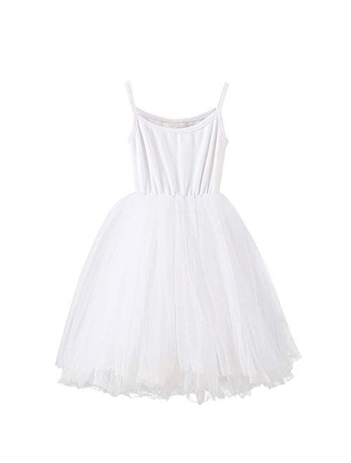 NNJXD Flower Girl's Wedding Dress Lace Sleeveless Tulle Summer Vintage Dresses