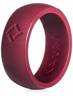 KAUAI Silicone Wedding Ring for Men, 8 Rings/Active X2 Series, Extra Strength and Leading-Edge Comfort - 8.5 mm Wide - 2.7mm Thick