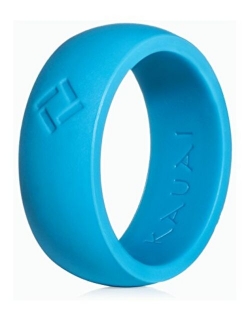 KAUAI Silicone Wedding Ring for Men, 8 Rings/Active X2 Series, Extra Strength and Leading-Edge Comfort - 8.5 mm Wide - 2.7mm Thick