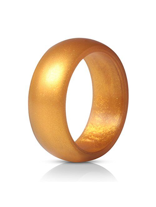 ThunderFit Silicone Wedding Ring for Men - 8.7mm Wide - 2.5mm Thick