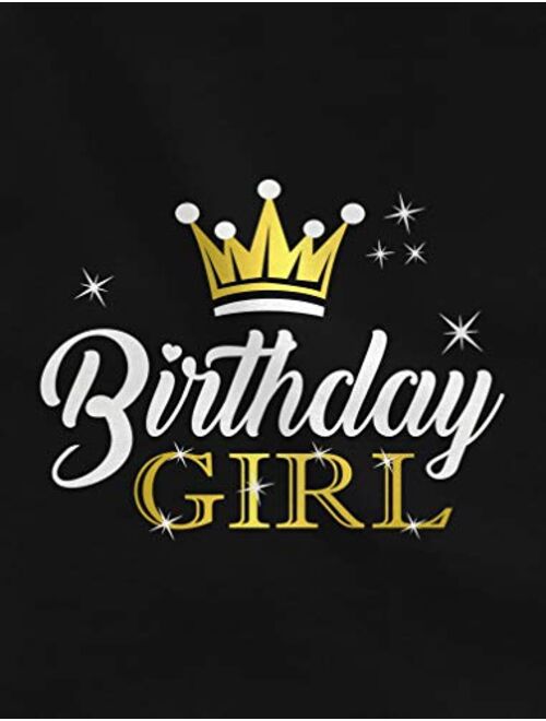 Birthday Girl Party Shirt Princess Crown Girls Fitted T-Shirt