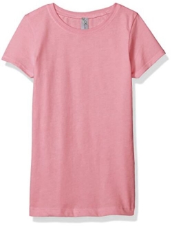 Clementine Girls' T Crew Neck 100% Soft Cotton Short Shirts Tees Assorted Colors