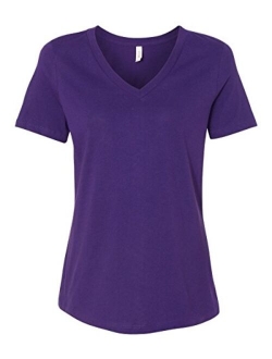 Bella + Canvas 6405 Missy Jersey Short-Sleeve V-Neck T-Shirt