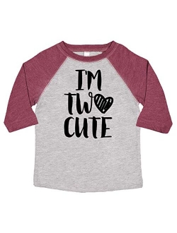 Olive Loves Apple Im Two Cute 2nd Birthday Shirt for Toddler Girls Second Birthday Outfit