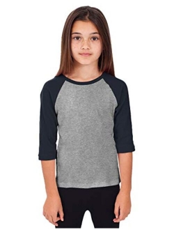 Hat and Beyond Kids Raglan Jersey Child Toddler Youth Uniforms 3/4 Sleeves T Shirts