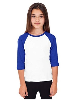 Hat and Beyond Kids Raglan Jersey Child Toddler Youth Uniforms 3/4 Sleeves T Shirts