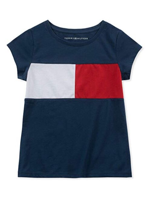 Tommy Hilfiger Girls' Core Short Sleeve Scoop Neck Tee Shirt