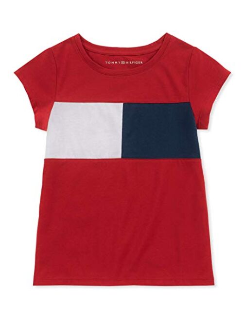 Tommy Hilfiger Girls' Core Short Sleeve Scoop Neck Tee Shirt