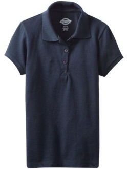 Girls' Short Sleeve Pique Polo Shirt