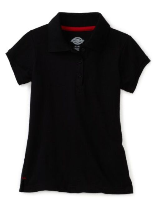 Dickies Girls' Short Sleeve Pique Polo Shirt