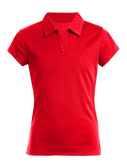 Girls' School Uniform Short Sleeve Performance Polo