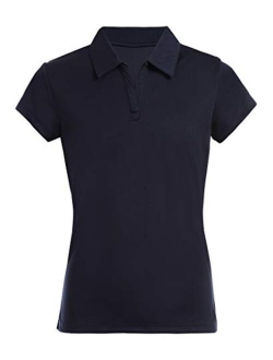 Girls' School Uniform Short Sleeve Performance Polo