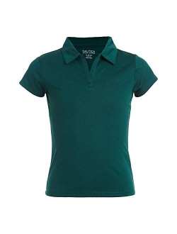 Girls' School Uniform Short Sleeve Performance Polo