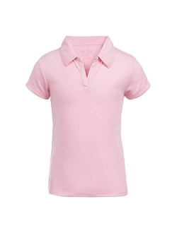 Girls' School Uniform Short Sleeve Performance Polo