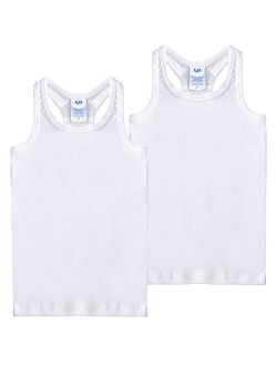 FRESH TEE Girls' Racer Back Tank Top Tunic