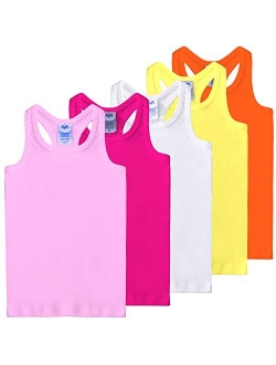 FRESH TEE Girls' Racer Back Tank Top Tunic