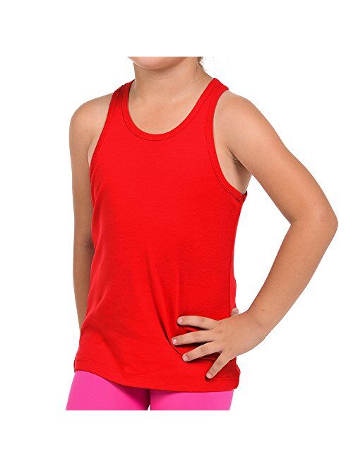 FRESH TEE Girls' Racer Back Tank Top Tunic