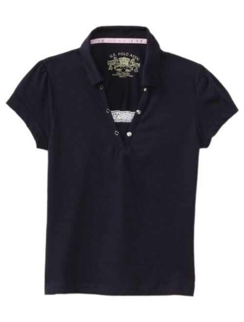 U.S. Polo Assn. Girls' Polo Shirt (More Styles Available)