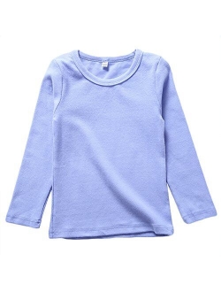 KISBINI Unisex Girls 100% Cotton Long Sleeve T-Shirt Top Tees