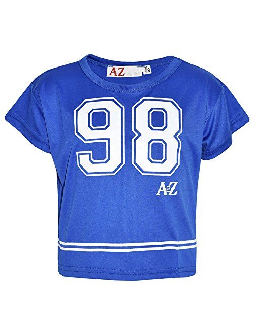 A2Z 4 Kids Girls Top Kids 98 Print Stylish Fashion T Shirt Crop Top 7-13 Year