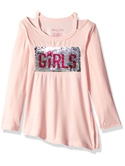 Essentials Girls' 2-Pack Long-Sleeve Interlock Polo Shirt