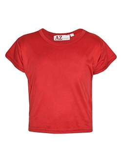 A2Z 4 Kids Girls Top Kids Plain Color Stylish Fahsion Trendy T Shirt Crop Top