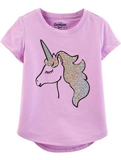 Girls' Sequin Short Sleeve T-Shirt