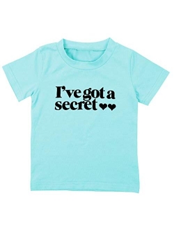 Toddler Little Girls Going to be Big Sister Cotton T-Shirt Clothes Short Sleeve Secret Letter Pink Tops Tee Outfit