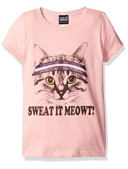 Girls' Little Girls' Cat Graphic T-Shirt
