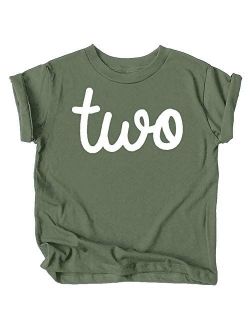 Olive Loves Apple Girls 2nd Birthday Two Shirt for Toddler Girls Second Birthday Outfit