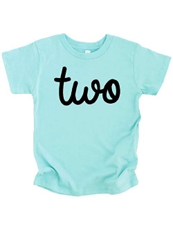 Olive Loves Apple Girls 2nd Birthday Two Shirt for Toddler Girls Second Birthday Outfit