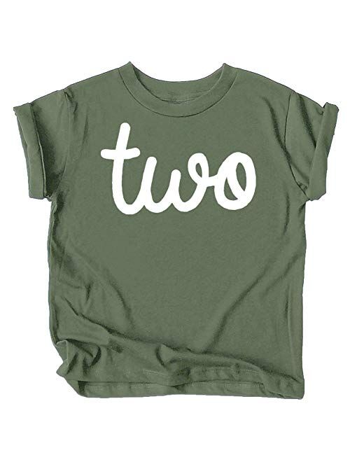 Olive Loves Apple Girls 2nd Birthday Two Shirt for Toddler Girls Second Birthday Outfit