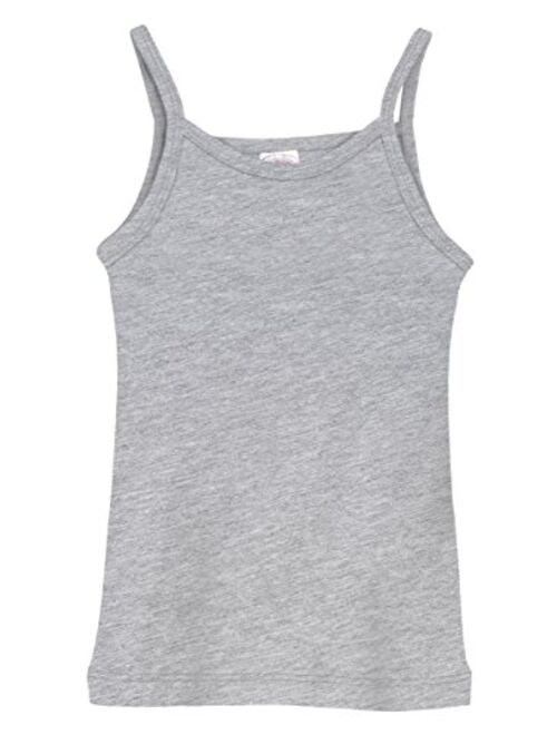 City Threads Girls' 100% Cotton Camisole Cami Tank Top Tee - Made in USA