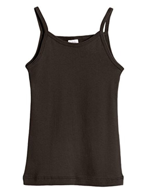 City Threads Girls' 100% Cotton Camisole Cami Tank Top Tee - Made in USA