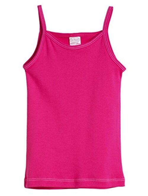 City Threads Girls' 100% Cotton Camisole Cami Tank Top Tee - Made in USA