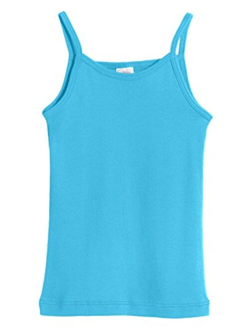 City Threads Girls' 100% Cotton Camisole Cami Tank Top Tee - Made in USA