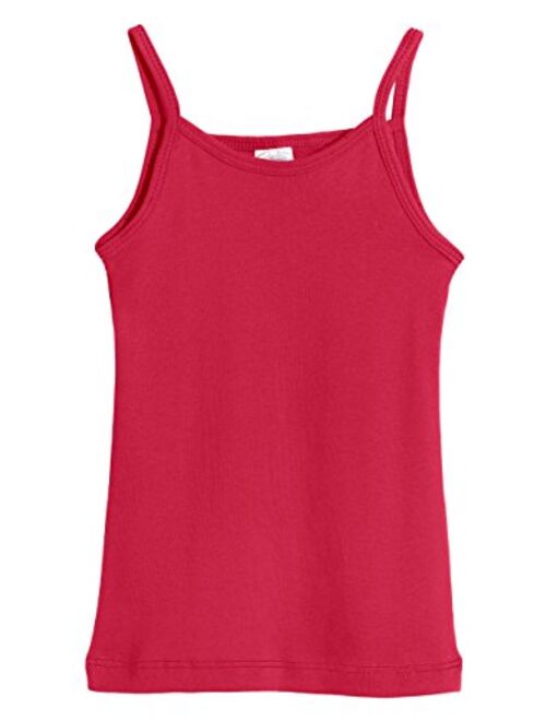 City Threads Girls' 100% Cotton Camisole Cami Tank Top Tee - Made in USA