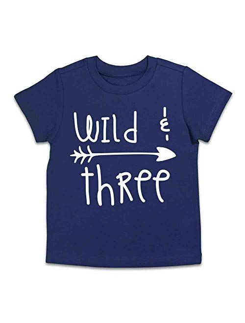 Wild and Three Shirt Girl's Three Shirt 3rd Birthday Shirt