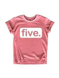 Unordinary Toddler 5th Birthday Shirts for Girls 5 Year Old Shirt Girl Five Gift Fifth Tshirt Outfit