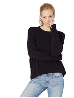 Amazon Brand - Daily Ritual Women's 100% Cotton Boxy Crewneck Pullover Sweater