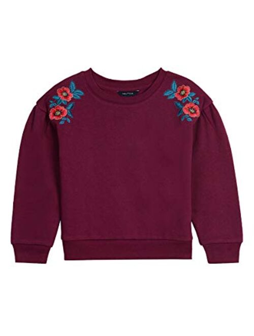 Nautica Girls' Long Sleeve Holiday Fashion Tops