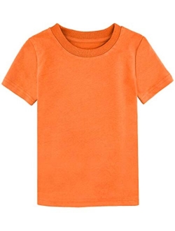 A&J DESIGN Baby & Toddler Heavyweight Cotton Short Sleeve T-Shirts