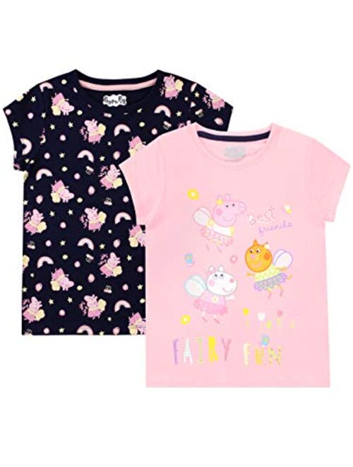 Peppa Pig Girls' T-Shirt Pack of 2