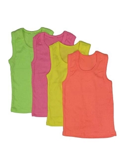 B-One Kids Girls' Cotton Camisole Tank Top Undershirt (Multipack)